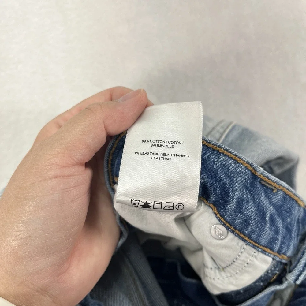Silver Jeans Highly Desirable Straight Leg Womens 25 Light Wash Exposed Zipper